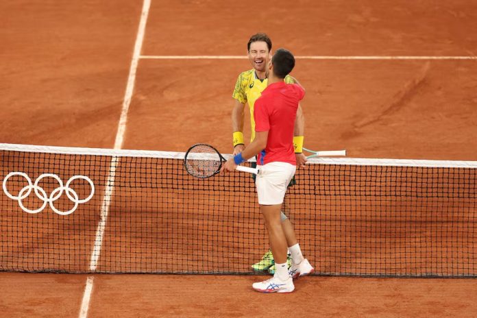 Djokovic beats Ebden