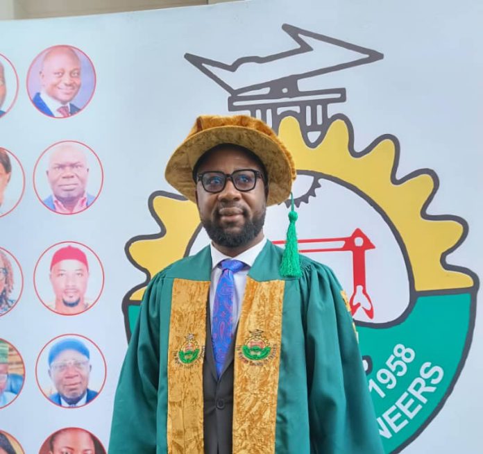 Engr. Ukeme Okpob, Immediate Past Chairman of NSE, Akwa Ibom State Chapter.