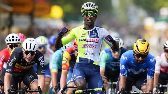 Biniam Girmay, a 24-year-old Eritrean cyclist Biniam Girmay, a 24-year-old Eritrean cyclist