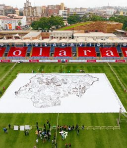 Fola David Surpasses GWR For Largest Painting - THEWILL NEWS MEDIA Fola David Surpasses GWR For Largest Painting