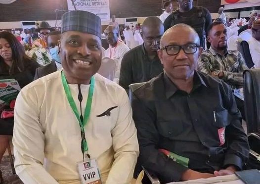 Kenneth Okonkwo with Mr Peter Obi