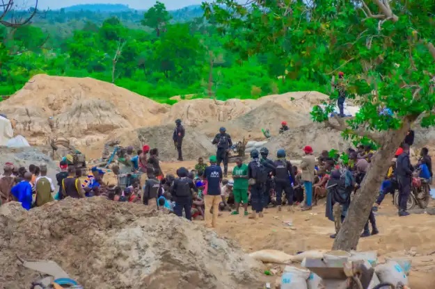 illegal gold mining