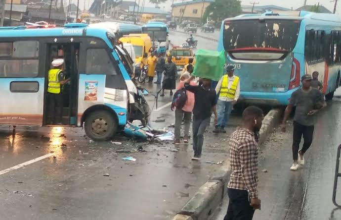 BRT buses collided BRT buses collided