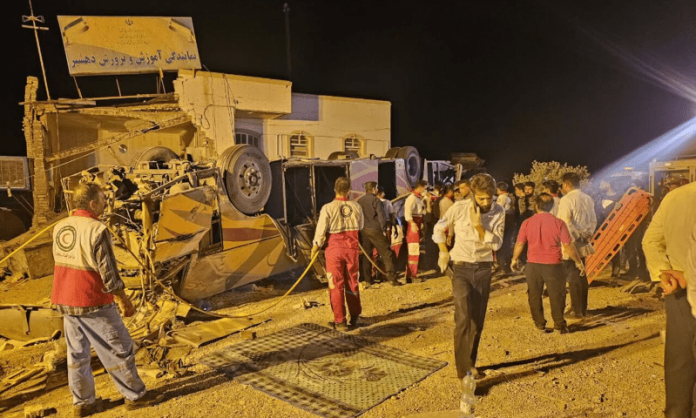 Dozens Killed, Over 20 Injured As Bus Carrying Pakistani Pilgrims Overturns In Iran Accident in idan