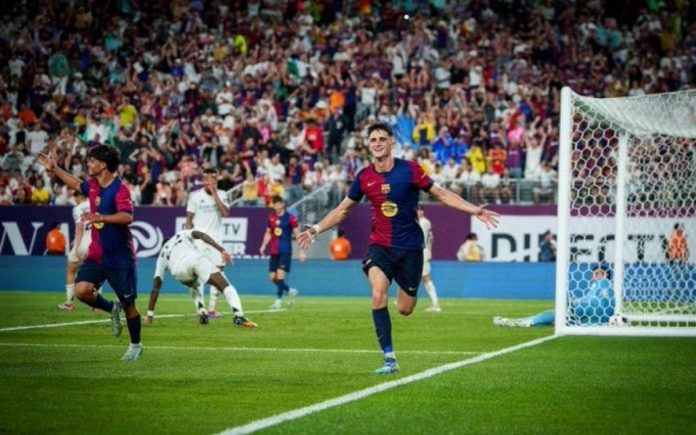 Pau Victor FC Barcelona defeat Real Madrid 2-1 in El Clasico friendly
