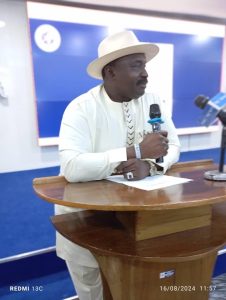 Acting Director General, NCAA, Captain Chris Najomo at the training session on Friday. - THEWILL NEWS MEDIA Acting Director General, NCAA, Captain Chris Najomo at the training session on Friday.