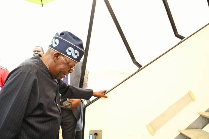 Tinubu leaves - departs Tinubu leaves - departs