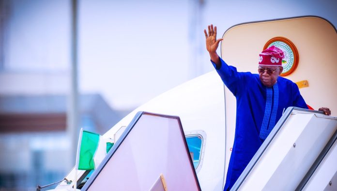 Tinubu departs nigeria