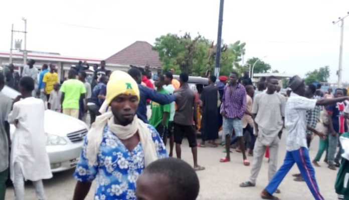 protest turn violent in borno