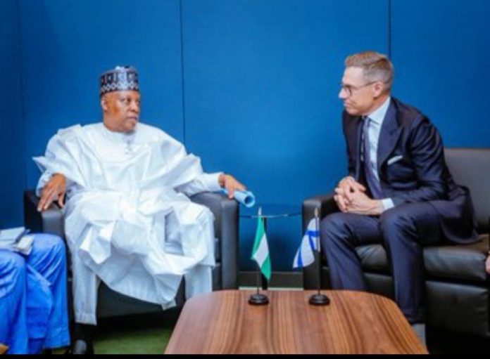 United Nations (UN) Security Council. Vice President Kashim Shettima, Alexander Stubb