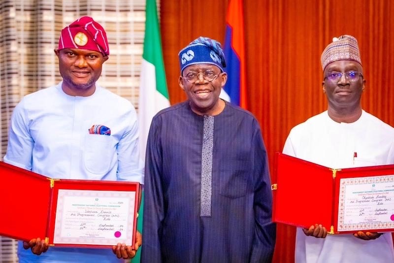President Bola Tinubu has charged the Edo State governor-elect, Senator Monday Okpebholo - THEWILL NEWS MEDIA President Bola Tinubu meets the Edo State governor-elect, Senator Monday Okpebholo