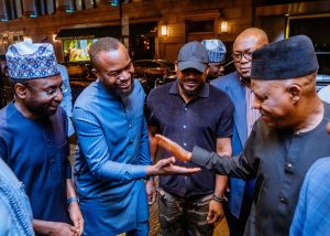 Shettima and bosun Tijani - THEWILL NEWS MEDIA VP Shettima Arrives New York To Represent Nigeria At 79th UNGA
