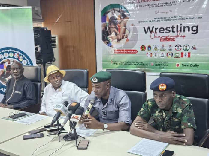Customs Military Para Military Wrestling Championship Federation Commends CG Adeniyi Customs Military Para Military Wrestling Championship Federation Commends CG Adeniyi