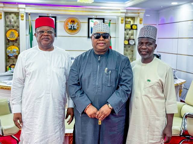 Gov Adeleke Updates Minister On State Of Roads David Umahi Gov Adeleke Updates Minister On State Of Roads David Umahi