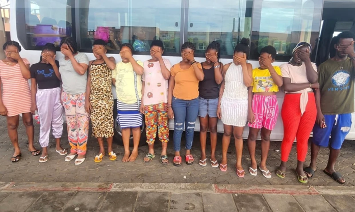 Trafficked Nigerian girls Trafficked Nigerian girls