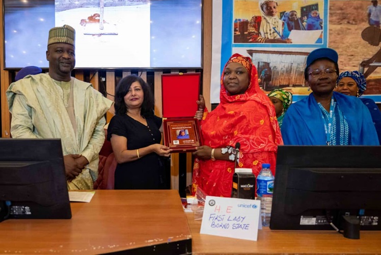 Borno Unicef with First Lady - THEWILL NEWS MEDIA Borno Unicef with First Lady