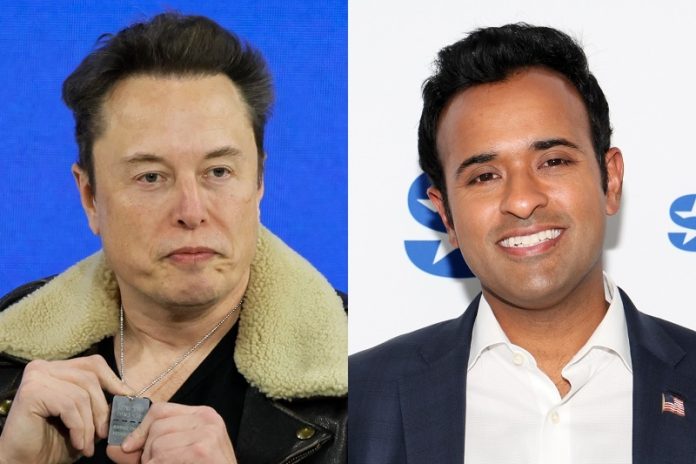 Elon musk, Vivek Ramaswamy. Elon musk, Vivek Ramaswamy