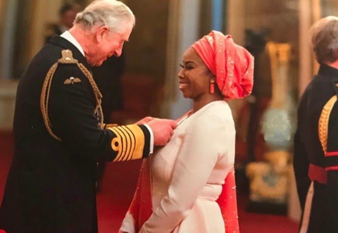 Eva Omaghomi Eva Omaghomi with King Charles