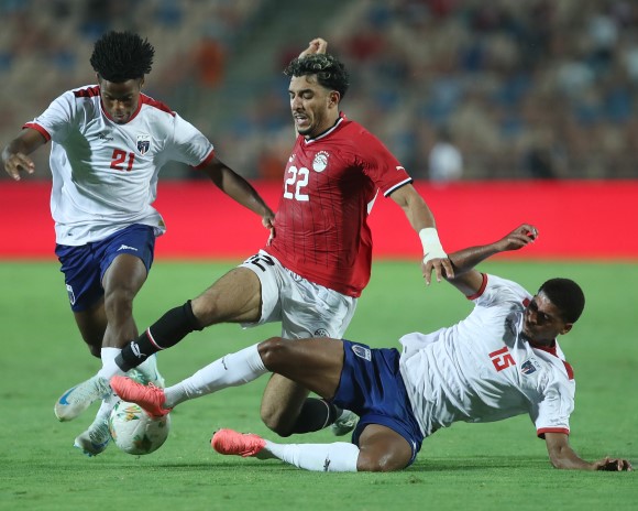 Football - 2025 Africa Cup of Nations Qualifiers - Egypt v Cape Verde - Cairo International Stadium - Cairo - Egypt Cape Verde and Egypt