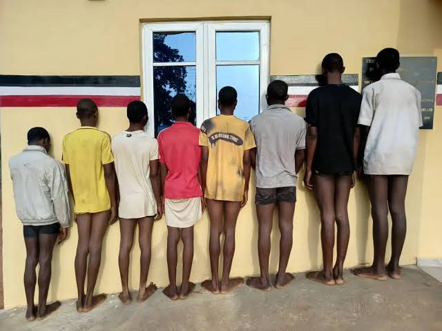 Arrested teenagers