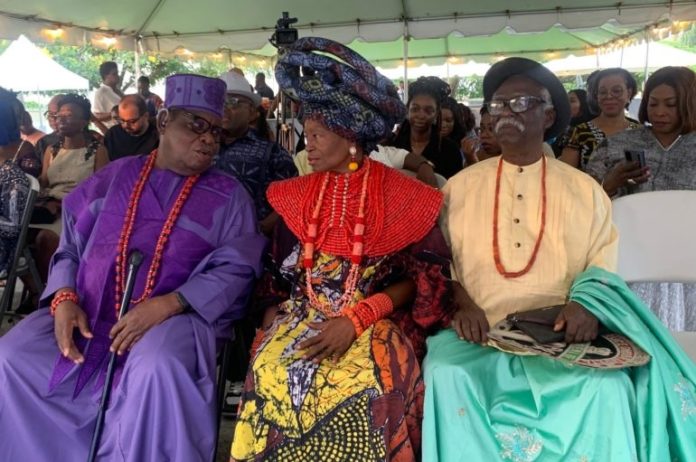 Okundaye, Buraimoh and Onobrakpeya. Okundaye, Buraimoh and Onobrakpeya.