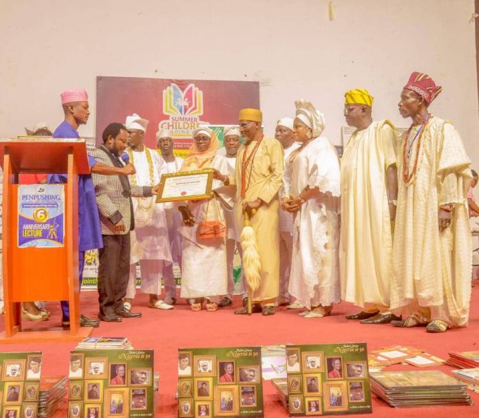 Olowu of Owu, Abeokuta, Ogun State, Ọba Saka Matemilola, has been inducted into the Nigeria Book of Records Olowu of Owu, Abeokuta, Ogun State, Ọba Saka Matemilola, has been inducted into the Nigeria Book of Records