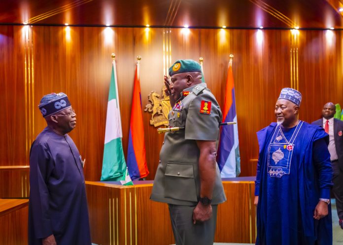 Tinubu Decorates Acting CoAS Oluyede 1 Tinubu Decorates Acting CoAS Oluyede 2