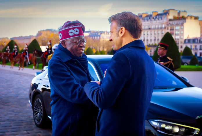 Tinubu and macron Tinubu and Macron