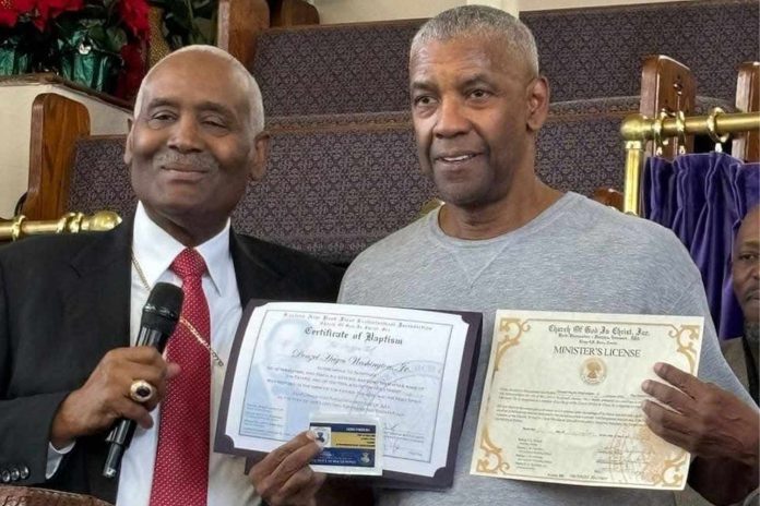 Denzel Washington Denzel Washington Gives His Life To Christ, Set To Become Minister Of The Gospel