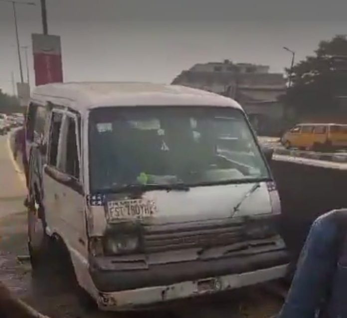 Bus crashes