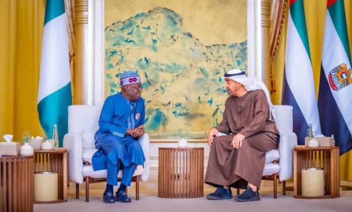 Sheikh Mohamed bin Zayed Al Nahyan And Tinubu