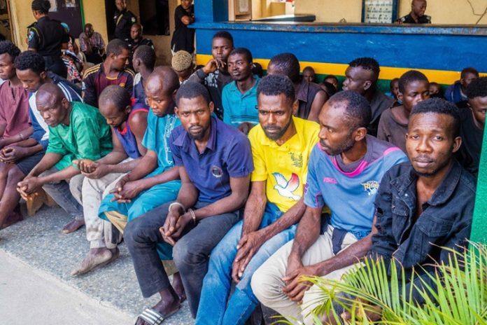 Police Arrest 50 Suspected Manhole Thieves In Abuja Police Arrest 50 Suspected Manhole Thieves In Abuja