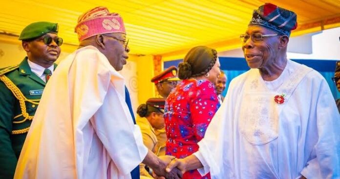 President Bola Tinubu has extolled former President Olusegun Obasanjo