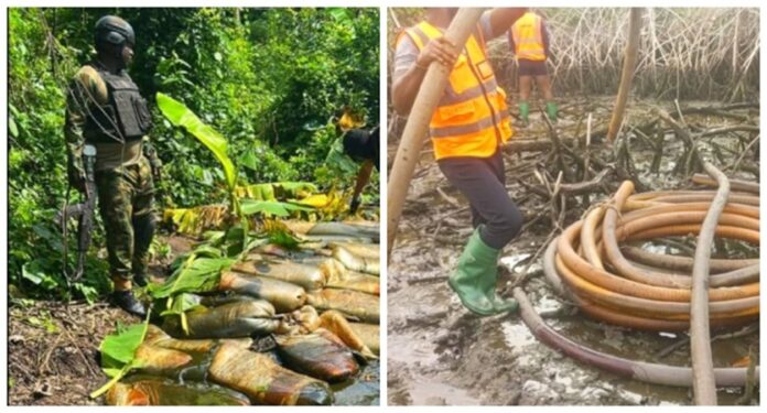 Illegal Refining site-Arrest Illegal refinery