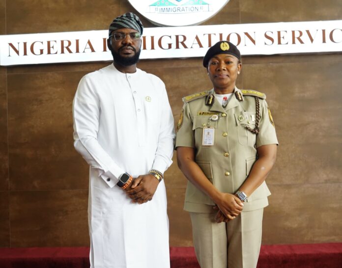 The Director General of the National Institute for Hospitality and Tourism (NIHOTOUR), Dr Abisoye Fagade (left) and Comptroller General of the Nigeria Immigration Service (NIS), Kemi Nandap (right).