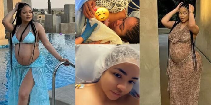 Reality-TV-star-Nengi-Hampson-welcomes-her-first-child-