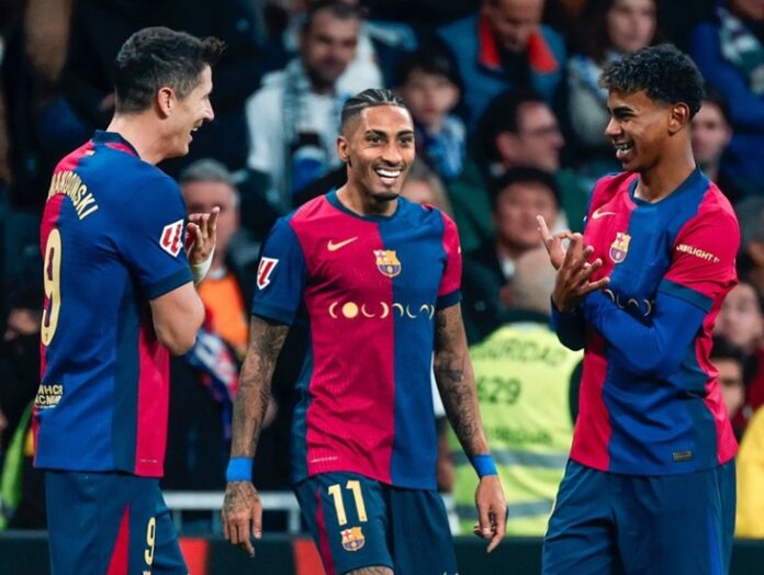 Lewandowski, raphinha, yamal