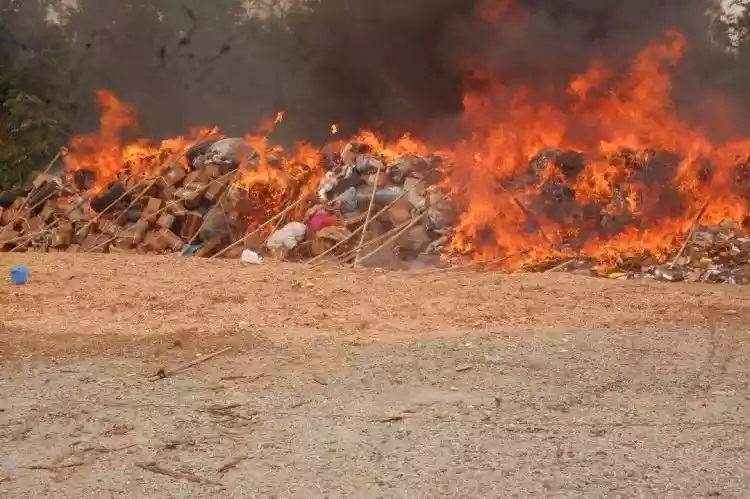 NDLEA - Illicit Drugs - FIRE - THEWILL NEWS MEDIA NDLEA - Illicit Drugs - FIRE