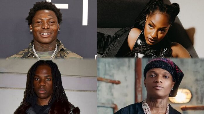 Tems, Wizkid, Asake, Rema