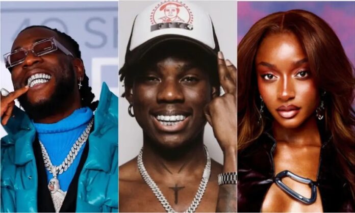 Burna Boy, Ayra Starr, Rema