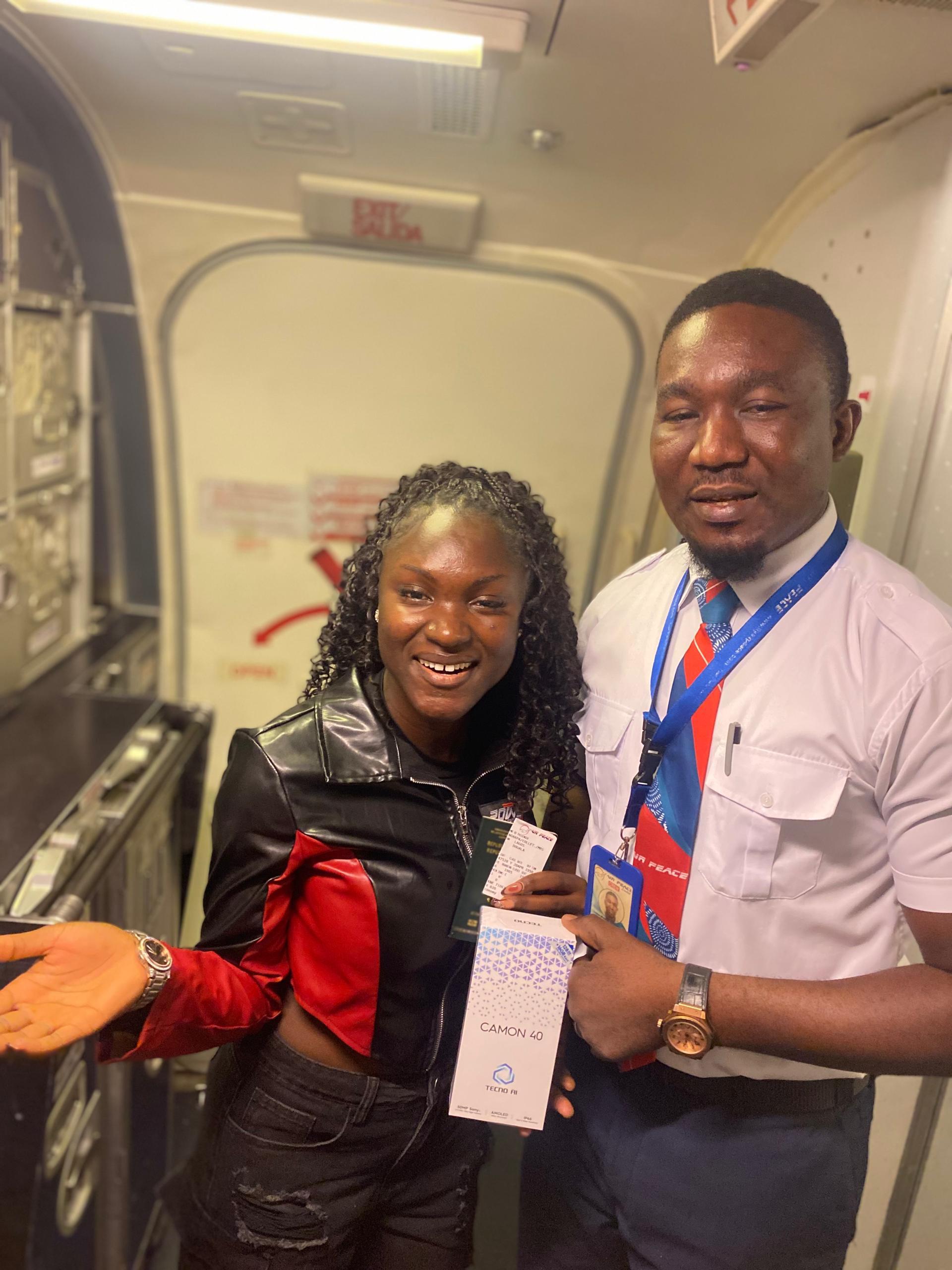 Some of Air Peace passengers that benefited from the ‘Free to Snap, Free To Soar’ Campaign.