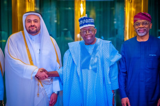 Tinubu and Dr Mohammed Bin Abdulaziz Al-Khulaifi,
