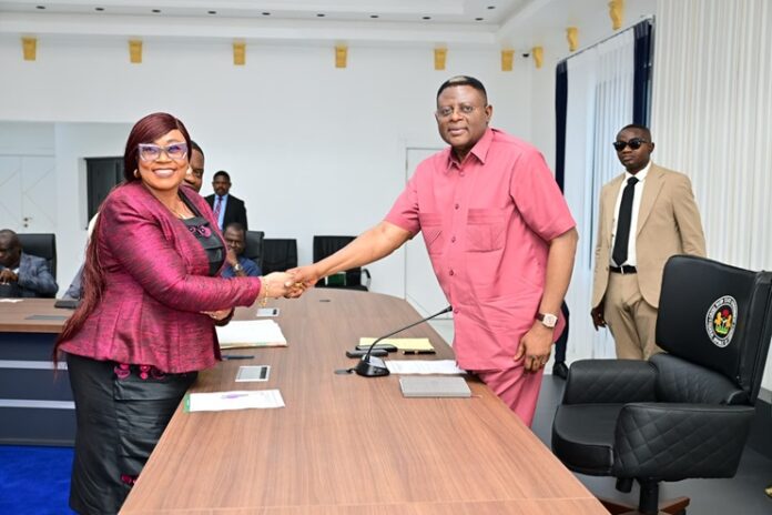 Gov Otu Inaugurates New Accountant General, Surveyor General Gov Otu Inaugurates New Accountant General, Surveyor General