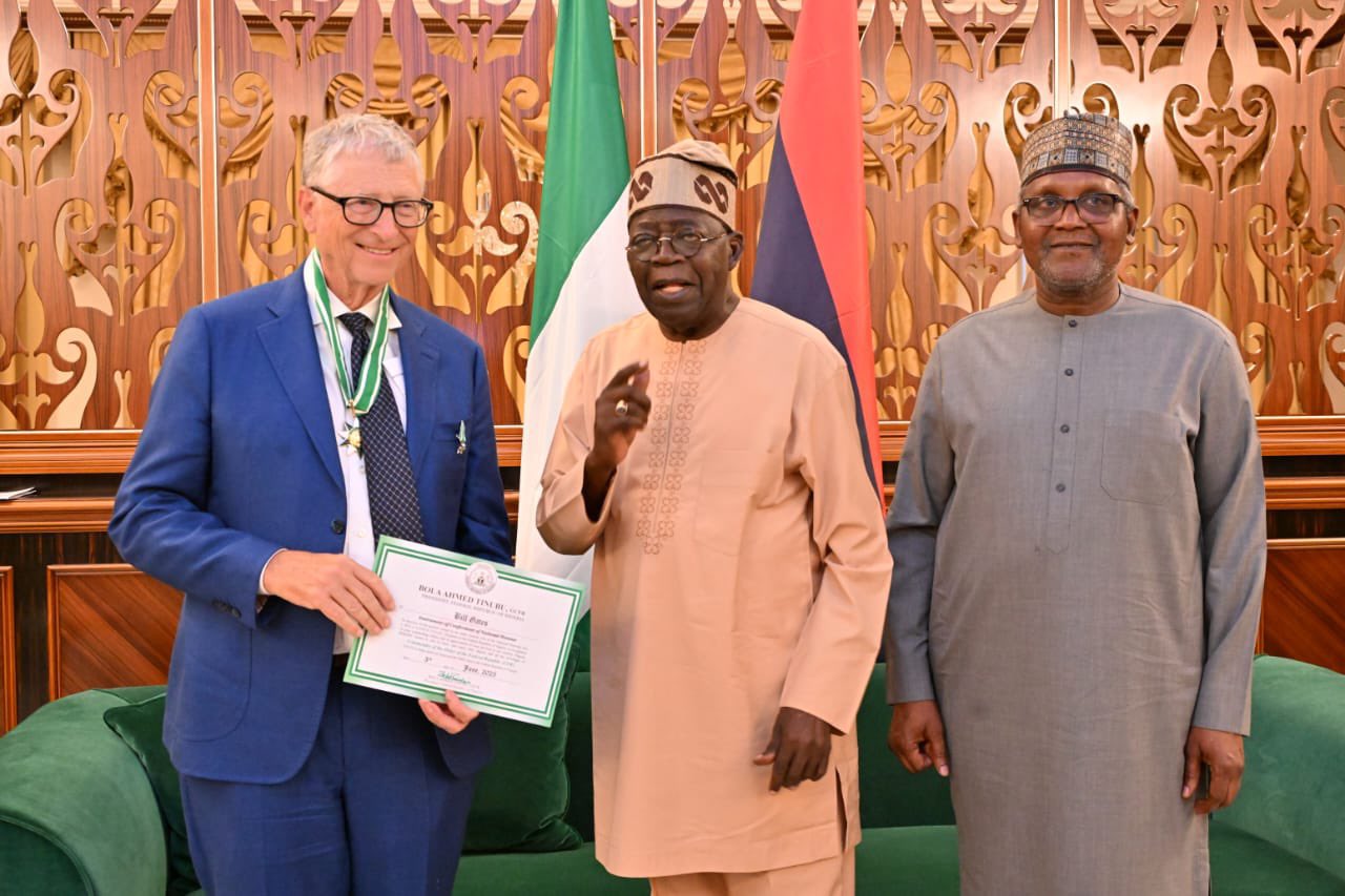 Tinubu Confers National Honour On Bill Gates