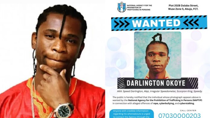 NAPTIP Alerts Interpol, Places Speed Darlington On Watchlist. NAPTIP Alerts Interpol, Places Speed Darlington On Watchlist.