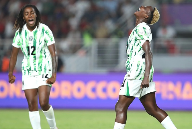 nigeria-WAFCON- Echegini-celebrates nigeria-WAFCON- Echegini-celebrates