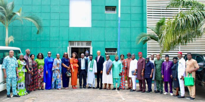 A cross section of the new FTAN Exco and NTDA Management after a courtesy visit to the NTDA HQ in Abuja recently A cross section of the new FTAN Exco and NTDA Management after a courtesy visit to the NTDA HQ in Abuja recently
