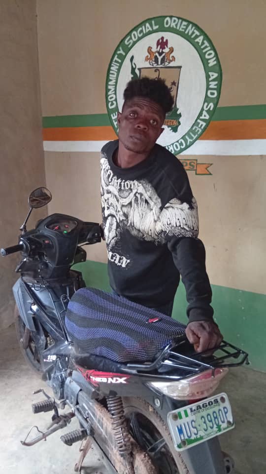 Man Arrested For Stealing Motorcycle