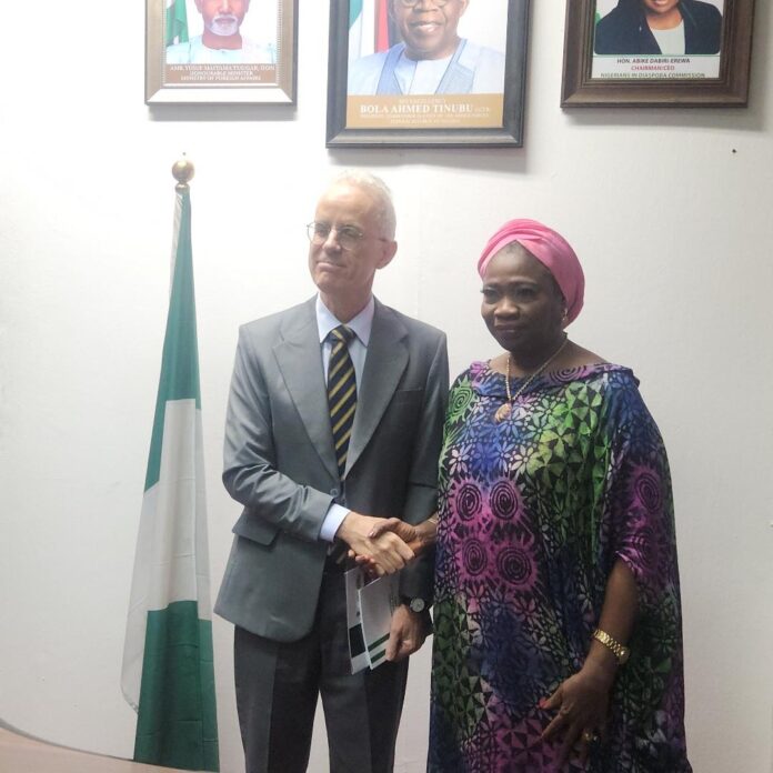 Poroy made the proposal during a strategic meeting with the Commission’s Chairman/CEO, Abike Dabiri-Erewa Poroy made the proposal during a strategic meeting with the Commission’s Chairman/CEO, Abike Dabiri-Erewa