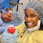 Priscilla Ojo, Juma Jux Welcome Baby Boy Priscilla Ojo